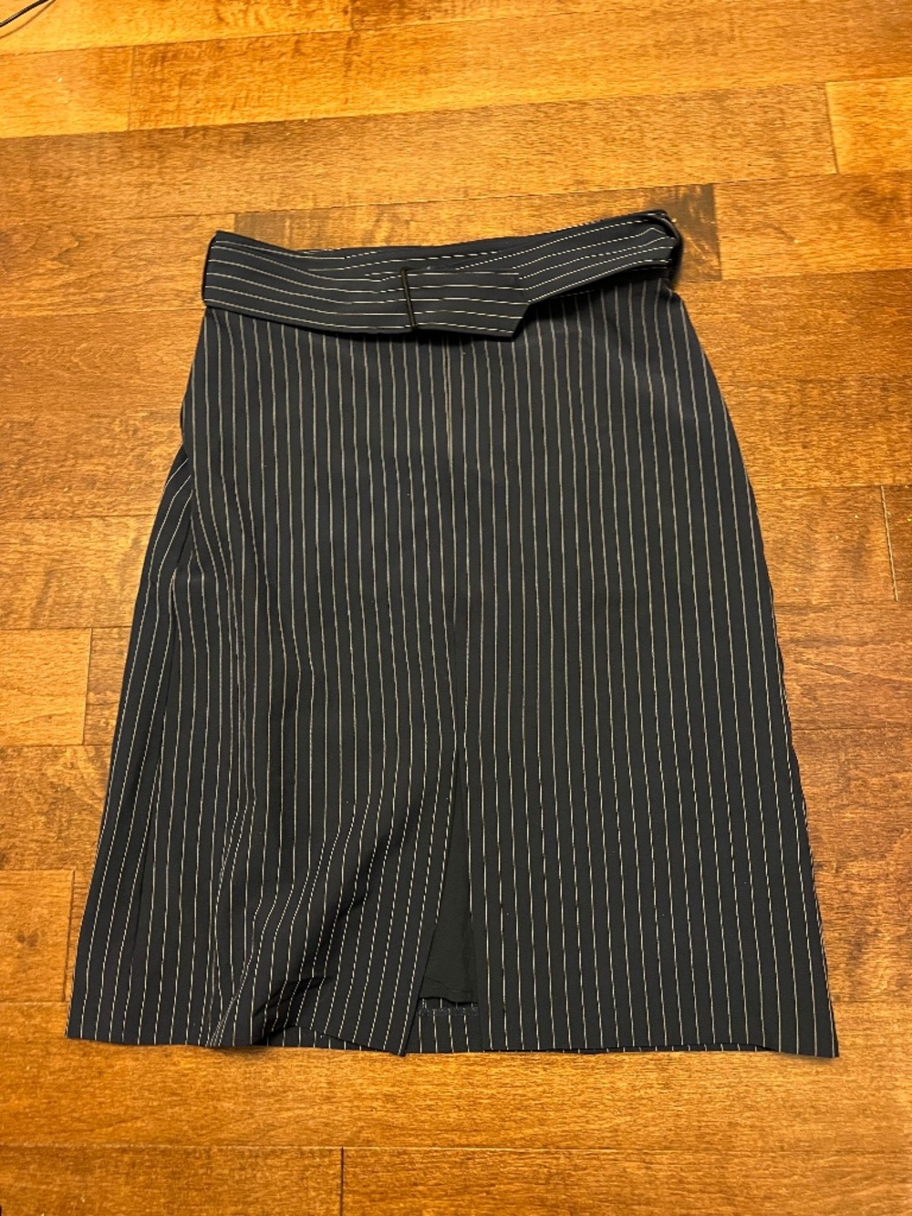 Banana Republic navy Pinstripe Pencil Skirt